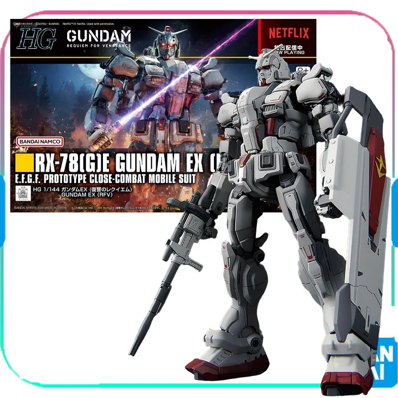 Bandai Originale GUNDAM HGUC MSGG POLIZIA ZAKU RFV 1/144 Anime Action Figure Modello di Montaggio Giocattoli Da Collezione Modello Ornamenti Regali