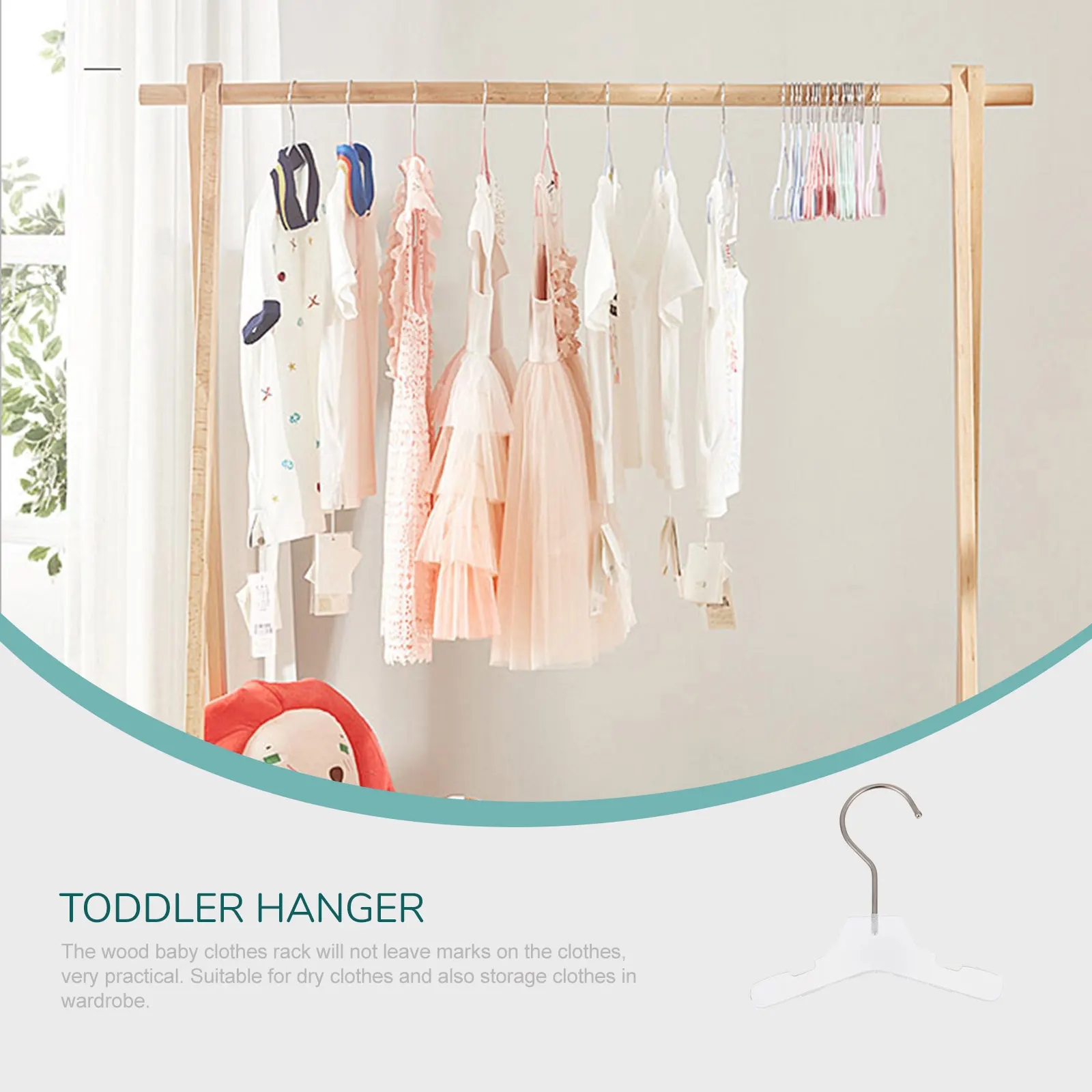 

Stainless Steel Dog Household Apparel Wear-Resistant Clothes Compact Light Portable Hanger For Travel Balcony Durable Anti-Rust