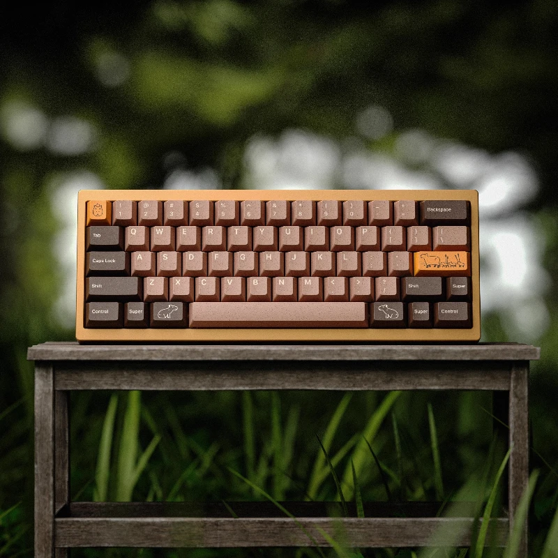 Cute Capybara Theme Keycaps 146 Keys Cherry Profile Keycap ABS 1.7mm Custom  Cartoon Keycaps for Mechanical Keyboard Gaming Gift