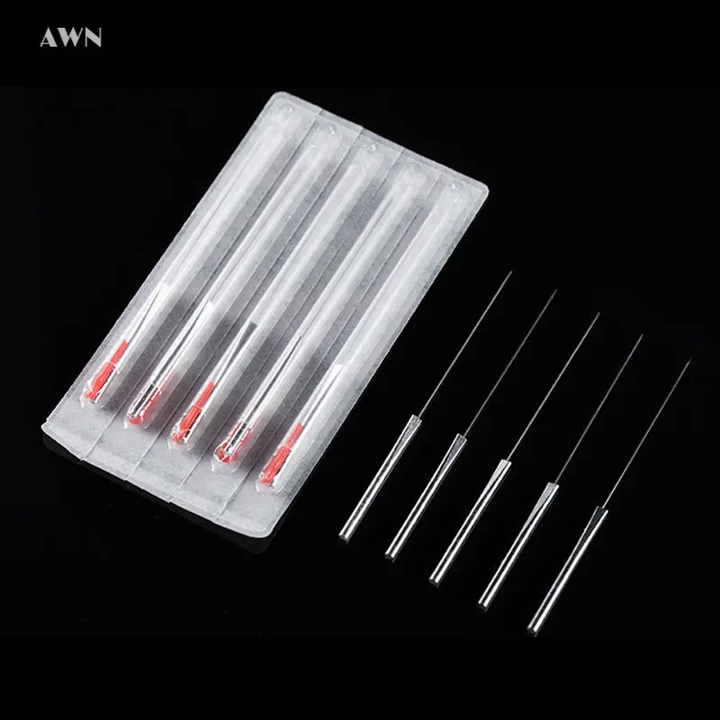 100Pcs/box Sterile Super Sharp Knife Acupuncture Needles with Tube Alloy Handle Small Knife Needles Acupotomology