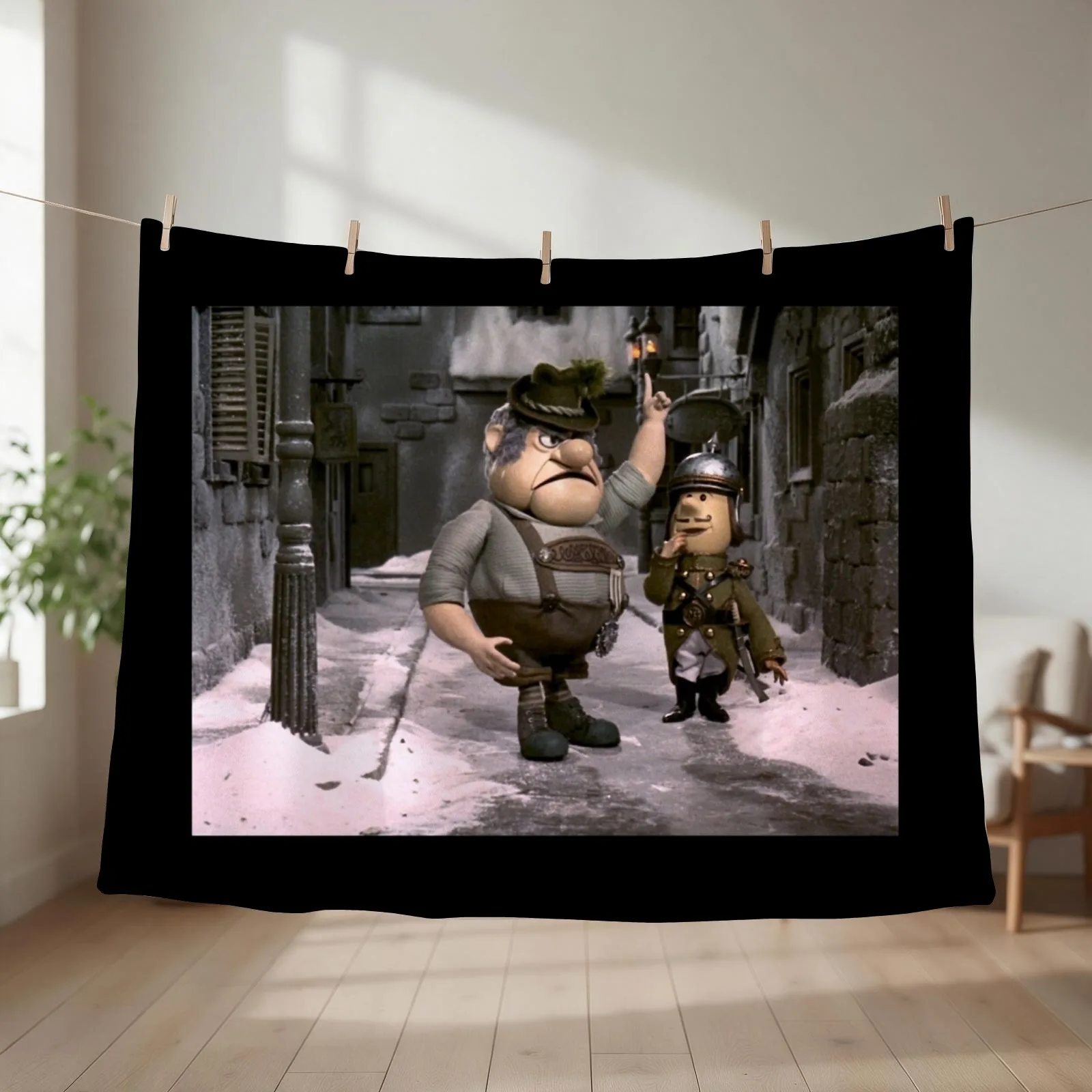 Burgermeister On The Town Throw Blanket couch cozy soft plush fuzzy picnic outdoor blanket