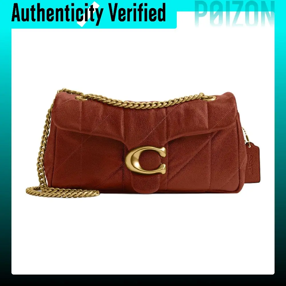 COACH Tabby Sheepskin Shoulder Bag Medium Women's Hickory Nut CCW83-B4ND7