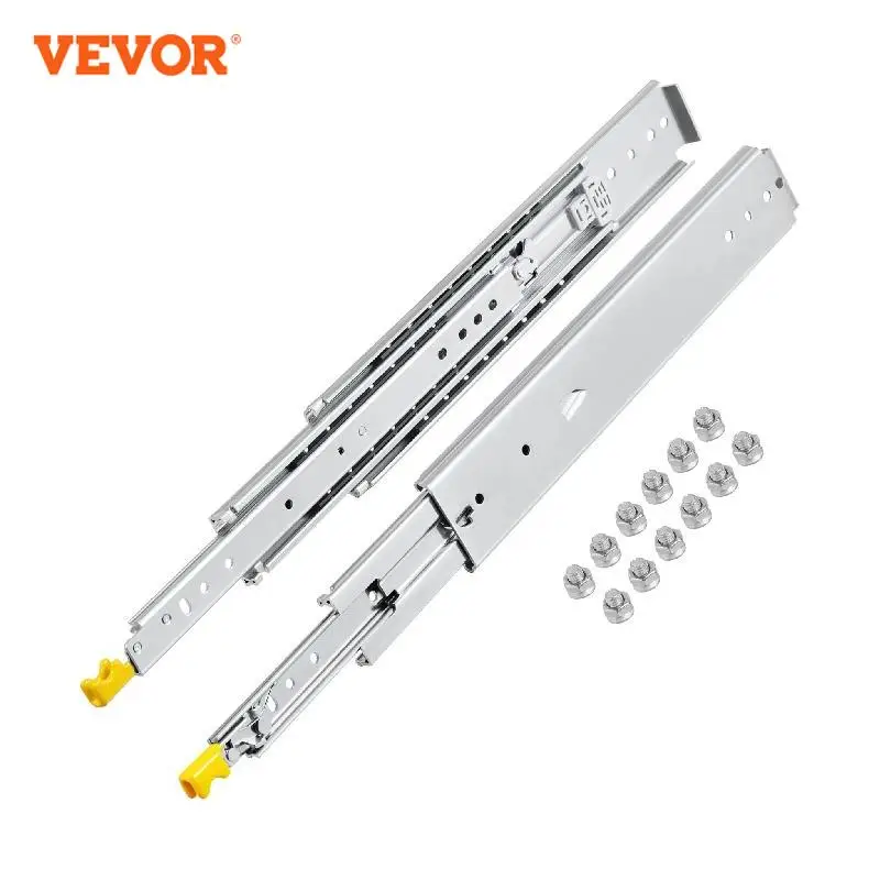 

VEVOR Drawer Slides with Lock Drawer Slide Building & Hardware Home & Garden 20"/24"/36"/60" Ball Bear 500 lbs Full Extension