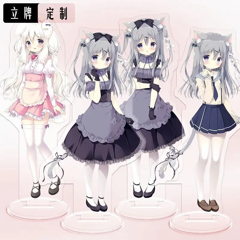 

Anime Game Chocolate Sweet Love Acrylic Stand Peripheral Snow Village Chieko Li Desktop Ornament Double-Sided Anime Gift For Fri