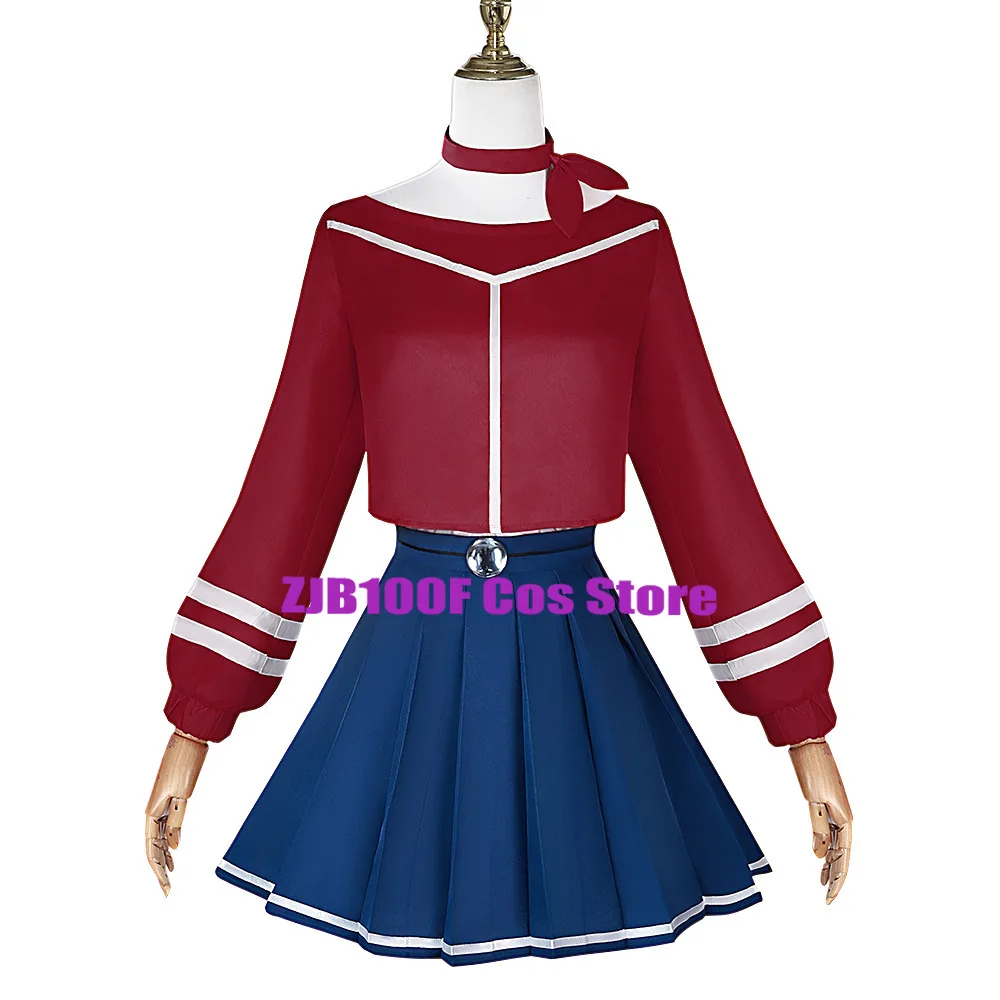 Game MiSide Crazy Mita Cosplay Costume Girl SKIRTS Suit Primary Yandere Outfit Mita Wig Halloween Creepy Mita Party Play Hat