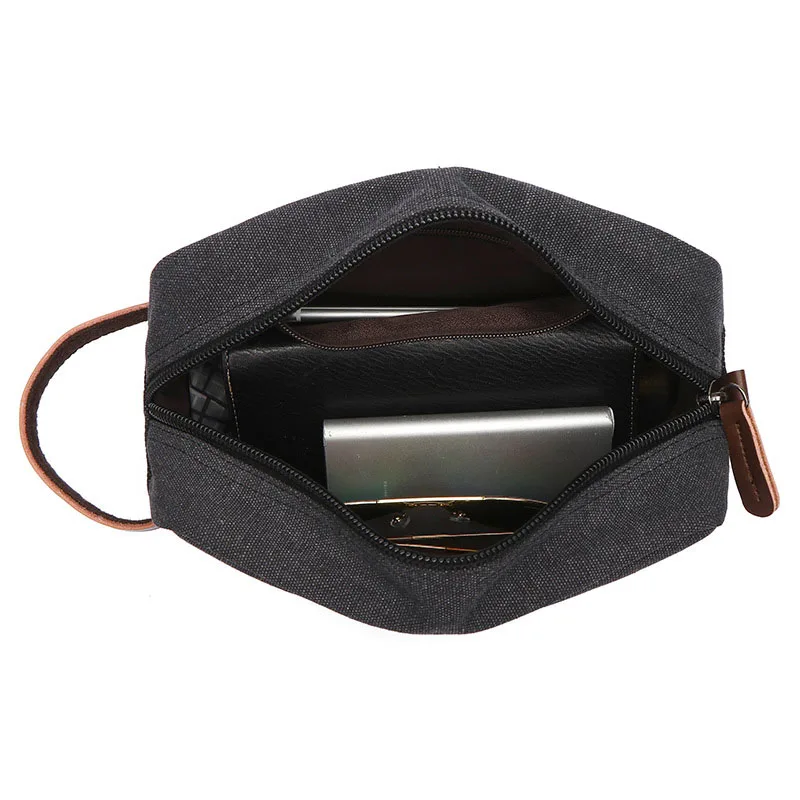 Men Canvas Travel Wash Toiletry Bag Women Cosmetic Makeup Beauty Necessaries Bag Waterproof Dopp Kit Shaving Organizer