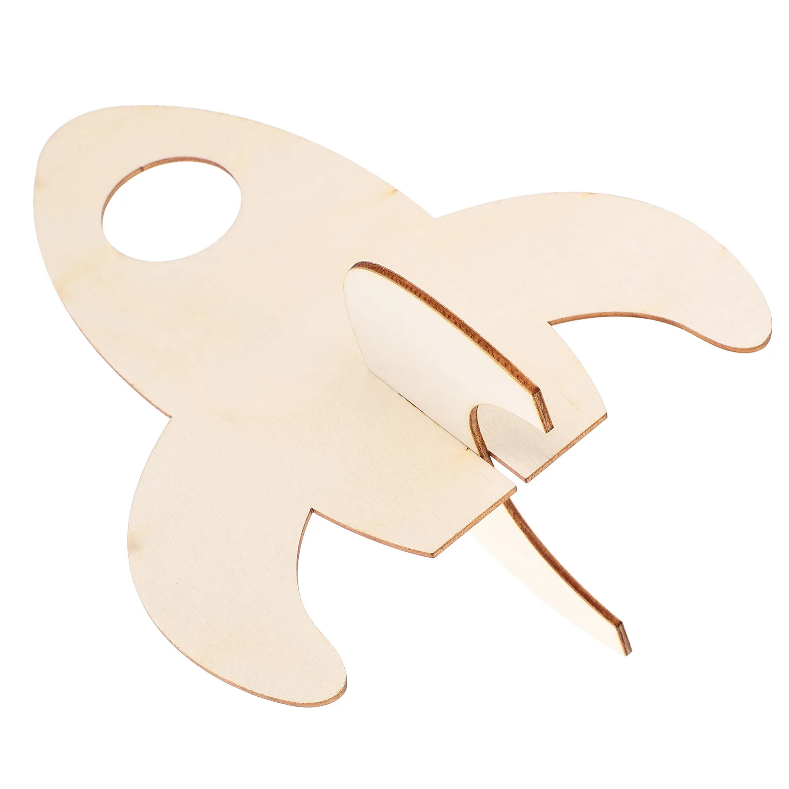 

Набор из 5 деревянных неокрашенных ракет для творчества: развивающий набор для росписи и декорирования для детей