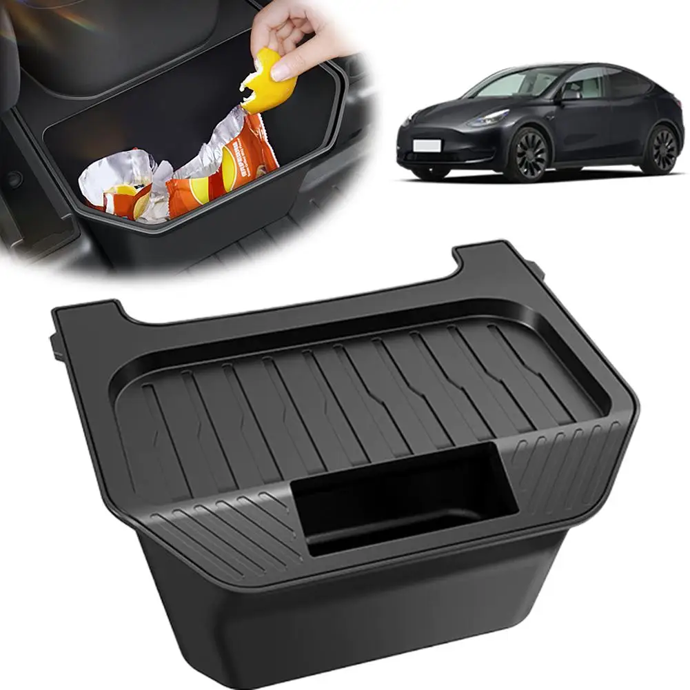 المقعد الخلفي صندوق تخزين TPE ل تسلا نموذج Y جونيبر 2021-2025 تحت تنفيس الهواء حقيبة للتخزين سلة المهملات المنظم اكسسوارات السيارات X5L1