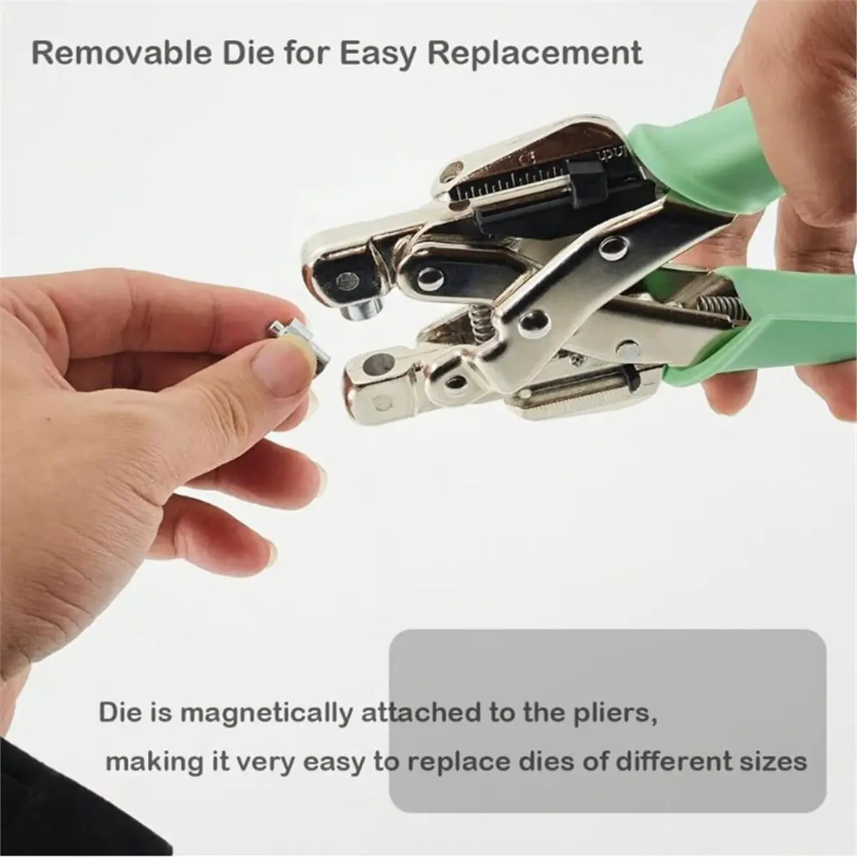 Multi-use Gear Professional Eyelet Punch Pliers Kit (3mm & 5mm),Grommet Tool Ergonomic Effortless Hole Puncher for DIY Craft Rep