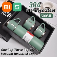 Xiaomi 500ML 304 Stainless Steel Vacuum Insulated Cup Gift Set Office Business Coffee Mug Thermos Bottle Portable Flask Cup