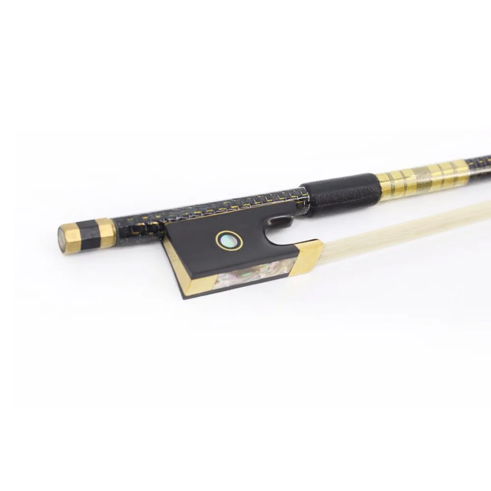 

Red Blue Yellow Multi-color Silk-wrapped Carbon Fiber Material Good Elasticity Violin Bow