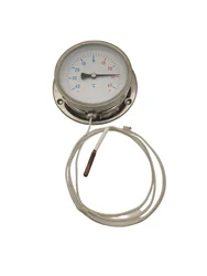 -40+40 degrees plastic shell capillary thermometer, 1.5m wire Y75 Cold storage dedicated temperature gauge