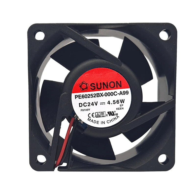 S+    SUNON PE60252BX-000C-A99 6025 24V 4.56W 2-line Ball Inverter DC Fan