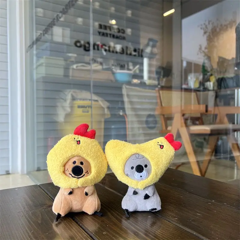 Pluszowe zwierzę 10cm nakrycie głowy dla lalki płaszcz lalki brelok ręcznie robione zabawki dla dzieci prezenty świąteczne dekoracje 2023