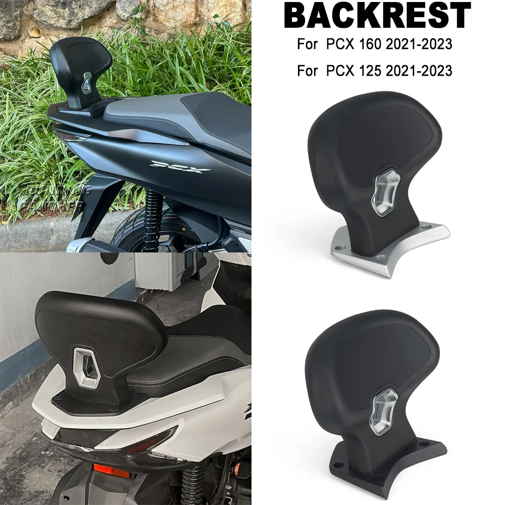 Motorcycle Accessories Rear Passenger Seat Backrest Cushion Back Rest Pad For Honda PCX 160 PCX160 PCX 125 PCX125 2021-2023 2022