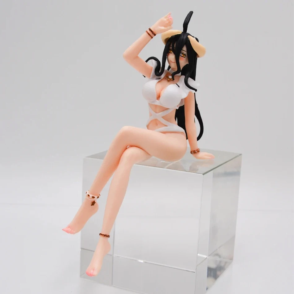 3 قطعة هنتاي الشكل أفرلورد أنيمي الشكل الأرنب فتاة ملابس السباحة ألبيدو عمل الشكل المعكرونة سدادة تمثال جمع نموذج اللعب #5