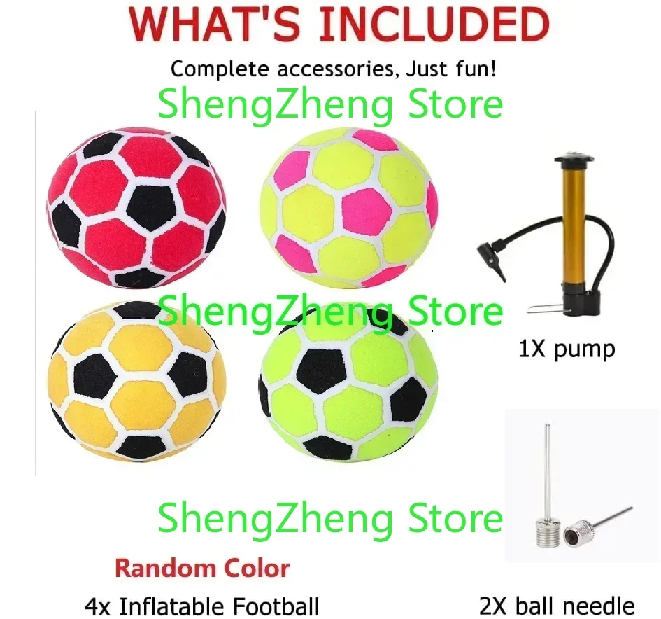 7Pcs Sticky Soccer Ball For Foot Kick Dart Games  Outdoor Inflatable Football Target Board