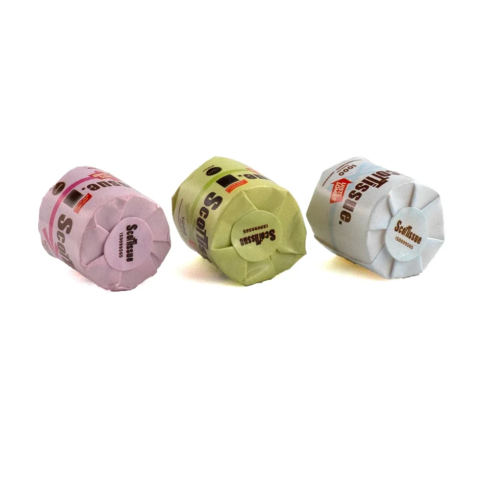 3Pcs 1/12 Dollhouse Accessories Mini Tissue Roll Miniature Toilet Paper Model for Doll House Home Decoration ob11 bjd