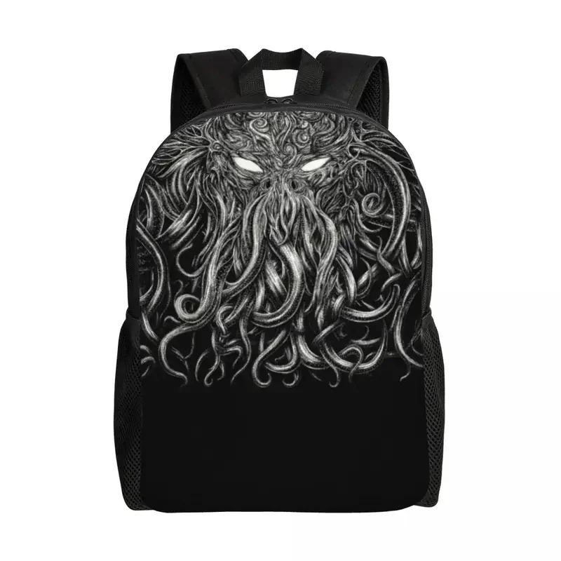 

Custom 3D Print Horror Cthulhu Lovecraft Monster Backpack Lovecraft College School Travel Bags Bookbag Fits 15 Inch Laptop