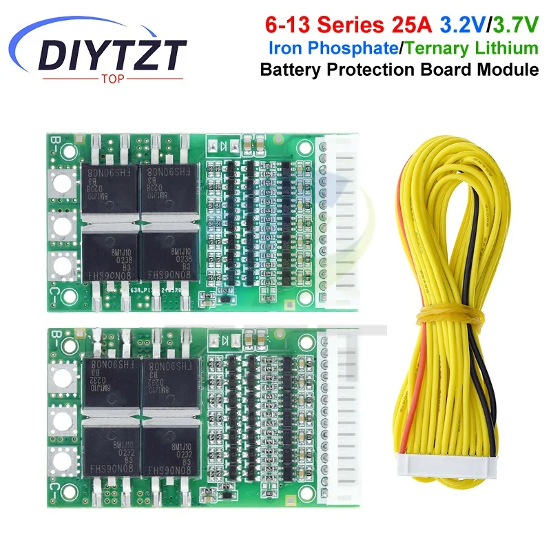 Bms 6S 7S 8S 9S 10S 11S 12S 13S 3,2 В 3,7 В 25A Регулируемый BMS литий-ионный 18650 Модуль системной защиты аккумулятора Bms 6S 7S 8S 9S 10S 11S 12S 13S 3,2 В 3,7 В 25A Регулируемый BMS литий-ионный 18650 Модуль системной защиты аккумулятора