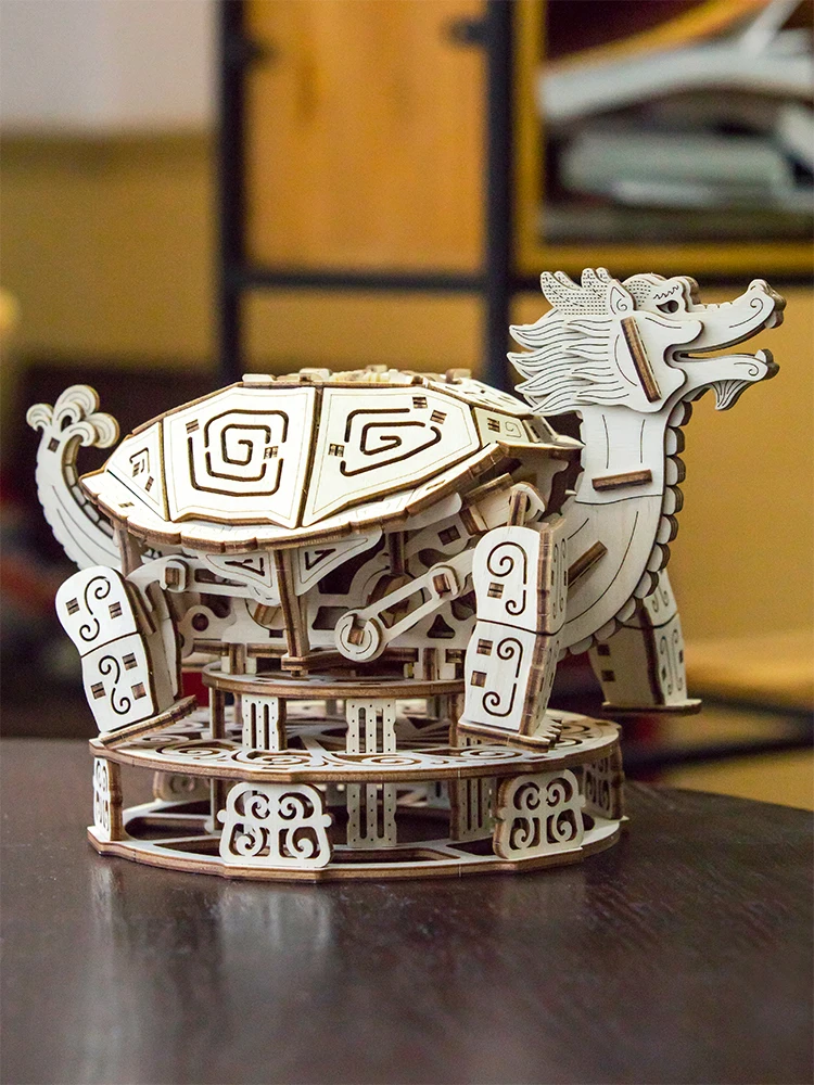 puzzle-3d-en-bois-transmission-mecanique-tortue-dragon-mobile-modele-d'assemblage-jouet-cadeau-ecologique-eonal