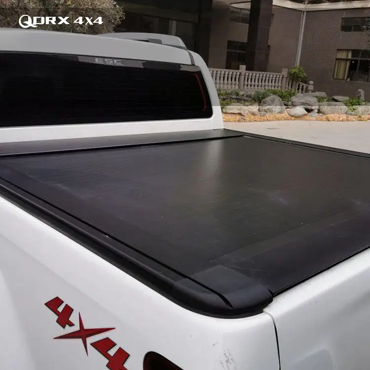 Pickup Truck Aluminum Accessories Retractable Waterproof Roll up Tonneau Cover for 2015+ Hilux Revo
