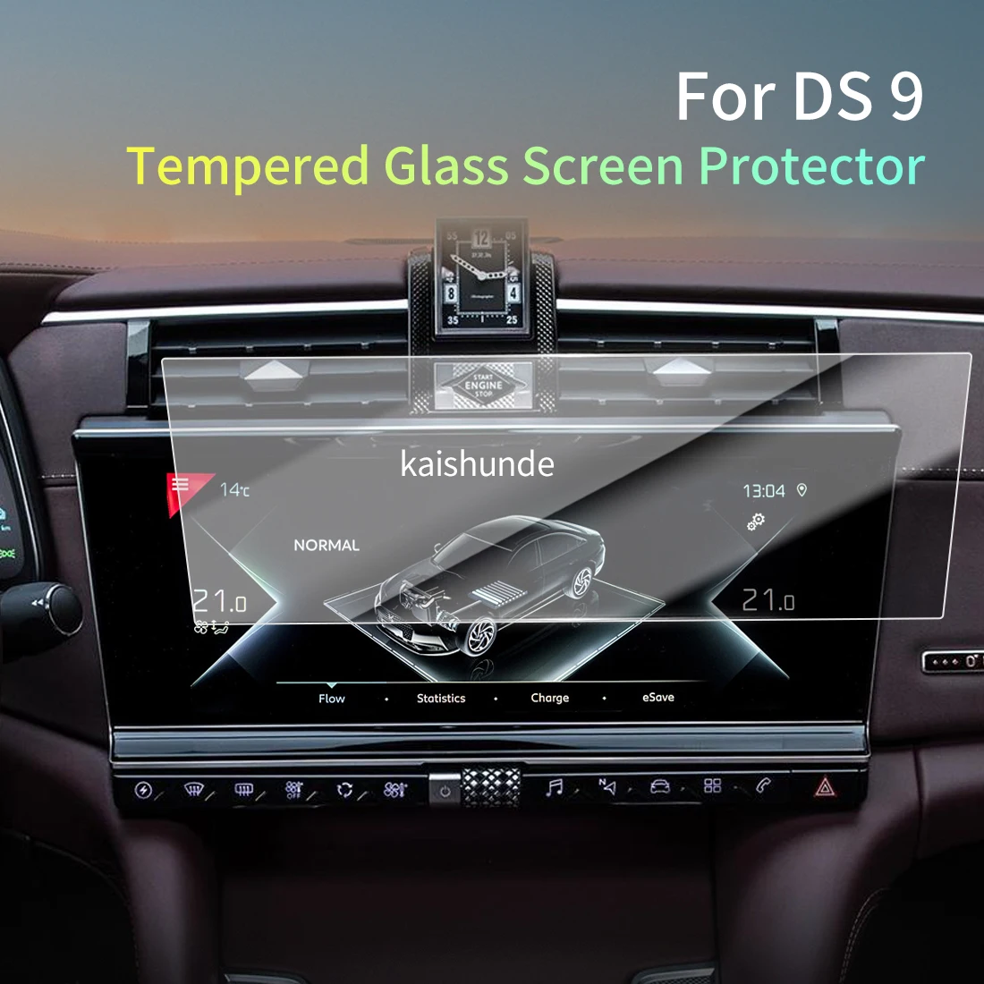 

Car Stickers Meters Protector For24 DS9 Tempered Glass Protective Film Display Navigation Vehicle