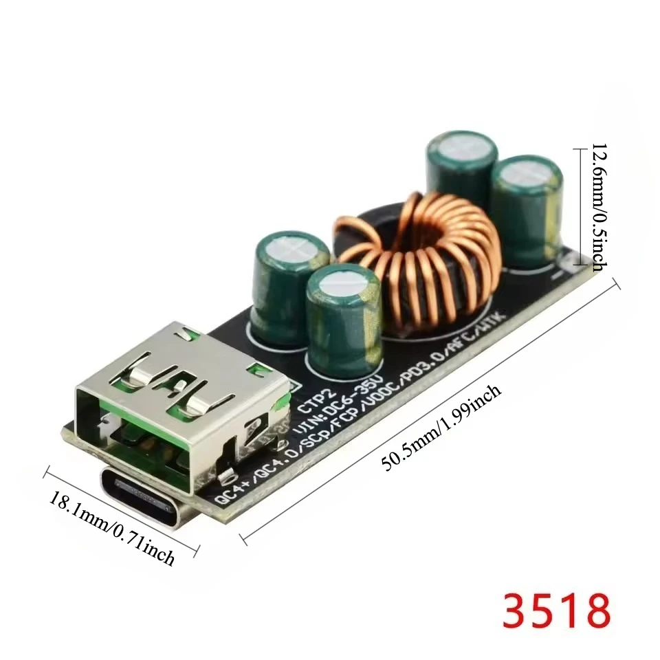 All Protocol Fast Charging Module QC4.0 PD3.0 SCP FCP for iPhone Huawei Samsung Quick Charge Board DIY