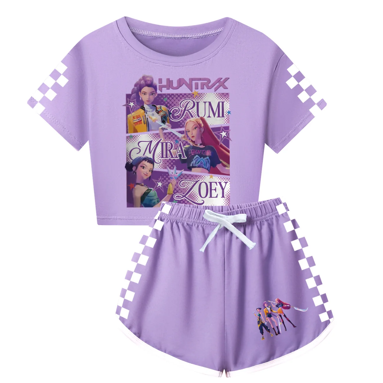 KPop شيطان الصيادين Huntrix بيجامة مجموعات الخريف بيجامات أطفال الفتيات الصبي لعبة القطن ملابس خاصة ملابس داخلية للأطفال مجموعة ملابس الاطفال #6