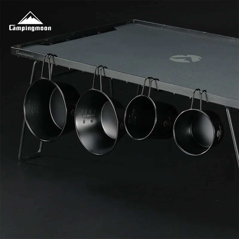 CAMPINGMOON BKS220 طلاء تيتانيوم عالي الجودة مع مقبض نزهة محمول خارجي متعدد الأغراض وعاء من الفولاذ المقاوم للصدأ