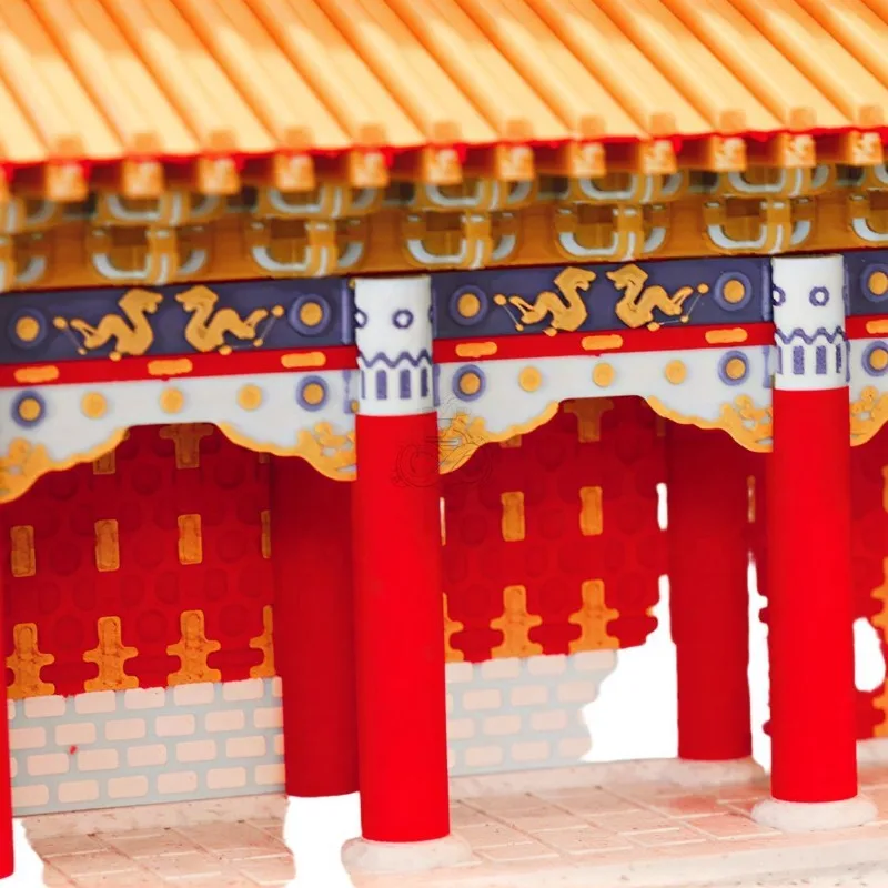 Hall of Supreme Harmony model 3D printing ultra-fine miniature landscape ornament, finished product of ancient building sand