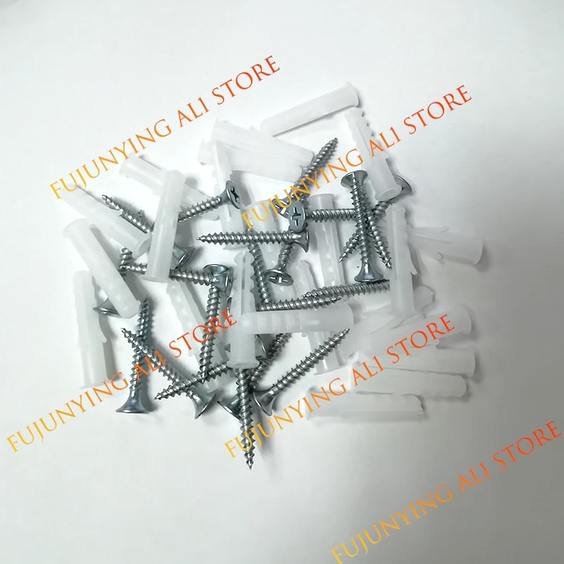 30mm metal screws Ceiling top side Mounted Curtain Track Rail screws Windows Balcony Plastic Bendable Home Decor Accessories A1