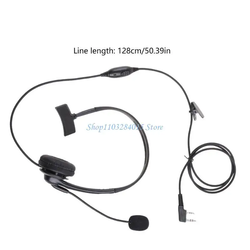 R6FF 2 PIN SEALSS PTT MIC HARHOOK EARMPONPONE FOR BAOFENG DO UV-82 UV