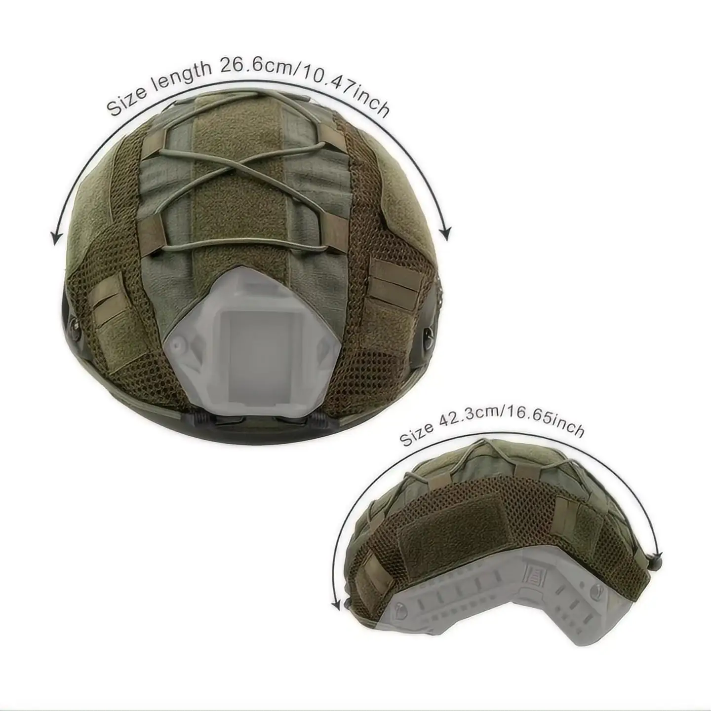 FAST Tactical Helmet Camouflage CP Camouflage 1000D Nylon Hunting Military Camouflage Helmet Cover Accessories With Elastic Rope