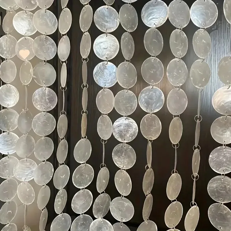 2026-Latest Models Round Capiz Shells With Holes Round Natural Shell White Shells For Wind Chimes Jewelry Making Home Decor