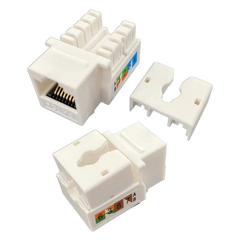 

2Pcs CAT5e Module Information Socket RJ45 Ethernet Cables Module Plug