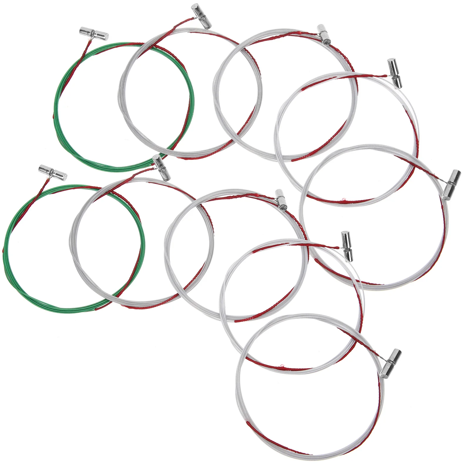 

10 Pcs Guzheng Strings Replacement Accessories Tension Durable Metal Beautiful Sound Instrument Repair Parts