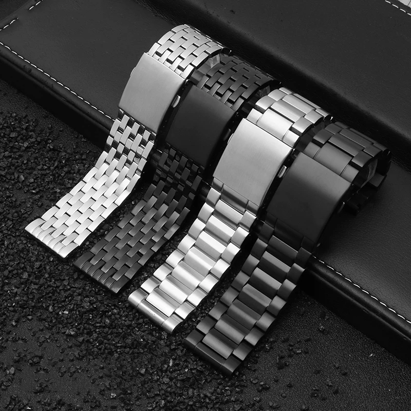 Solid Stainless Steel Watch Strap for DIESEL Male Large Size Dial DZ7395 DZ7370 DZ4323 DZ4283 Bracelet Watchband 22mm 24mm 26mm