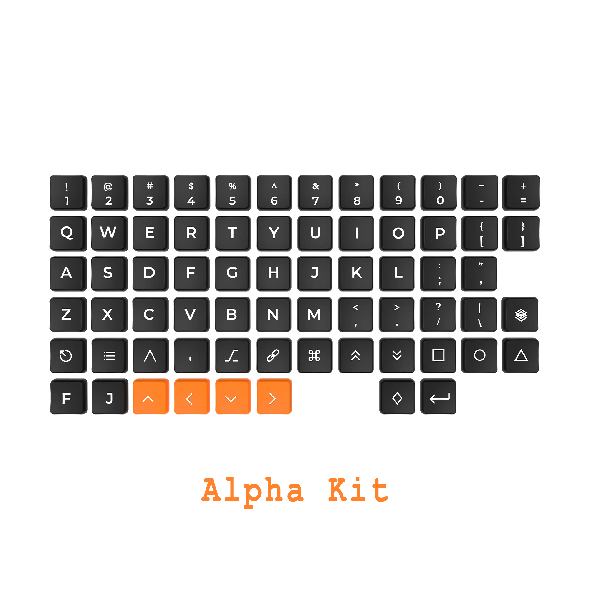 CHOSFOX Low Profile PBT Choc Keycaps for Kailh 1350