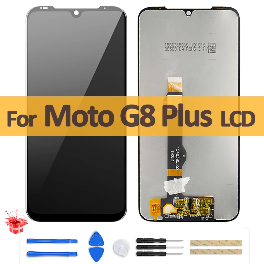 

6.3" Original LCD For Moto G8 Plus LCD Display XT2019 Touch Screen Digitizer Assembly with Frame For Motorola G8Plus XT2019-2