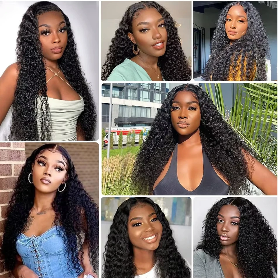 غلويليس مجعد الباروكات خصلات الشعر المستعار الإنسان موجة المياه 4x4 5x5 Hd الدانتيل إغلاق الباروكات 100% ريال قبل قطعها خصلات الشعر المستعار البرازيلي للنساء #6