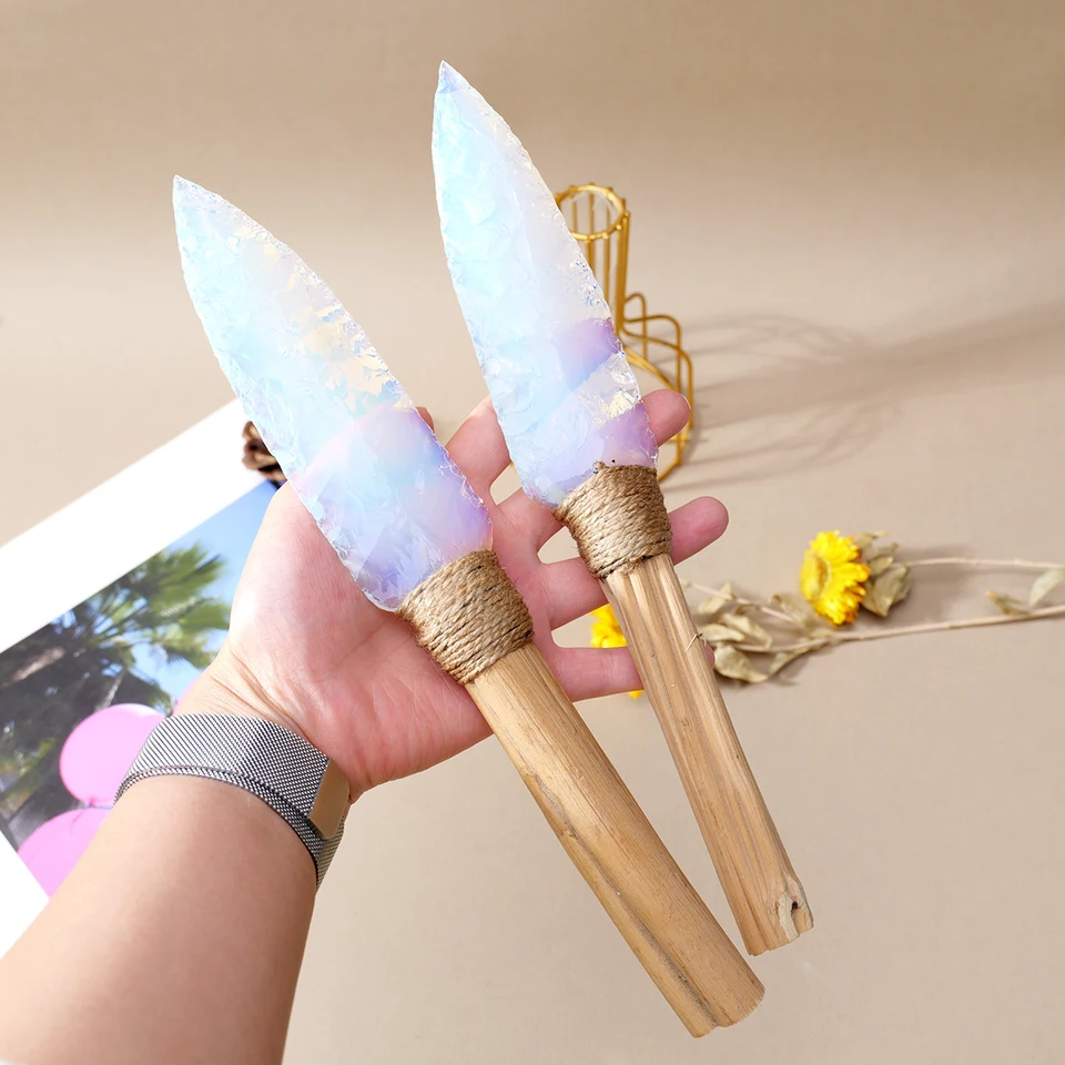 1pc 天然黒曜石ダガー生ポリッシュ csgo ノーカット爪ナイフモデル