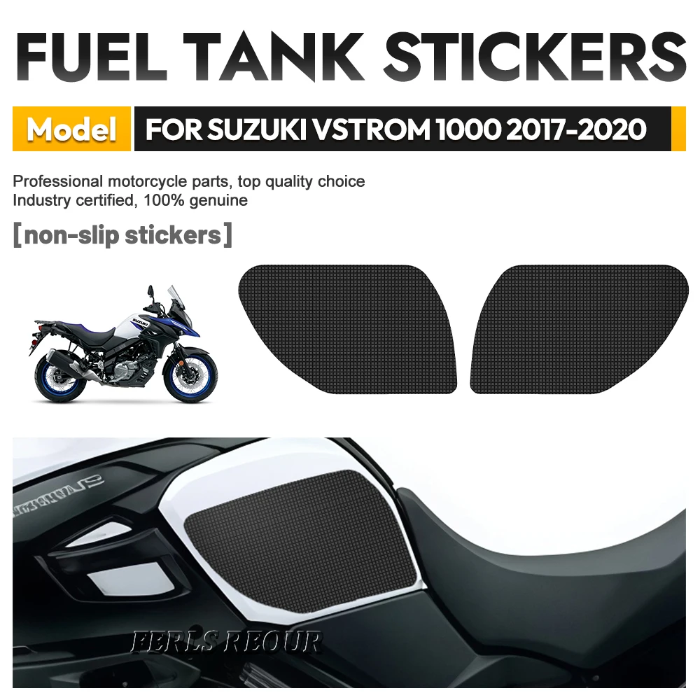 

Motorcycle sticker Low Profile Gas Tank Protector Pad for SUZUKI VSTROM 1000 2017-2020 - Slim Design Fuel tank anti-slip sticker