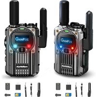 KaYoTom M66 Global Push To Talk (PTT) Walkie-Talkie – 5000-Mile Range, FM Radio & SOS Functions, TYPE-C Fast Charging
