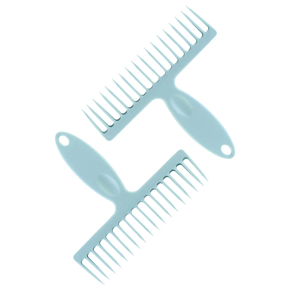 

2 Pcs Broom De-linting Teeth Hair Comb Handheld Clean Cleaning Brush for Removal Tool Scissors Dad