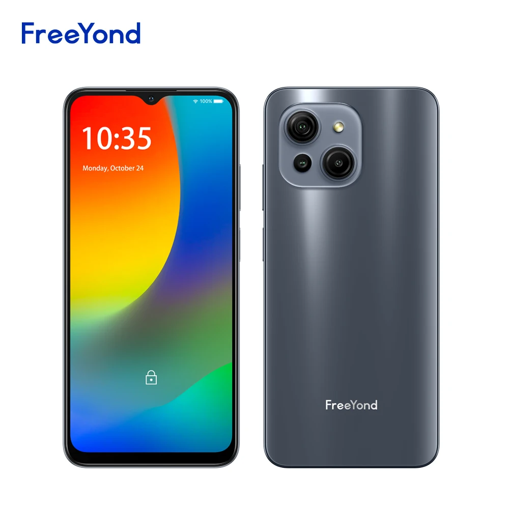 Ponsel cerdas FreeYond M5, 128GB ROM, 8GB RAM, 50MP kamera, 90Hz, 6.52 "HD + layar, 5000mAh, pengisian cepat 18W, Android