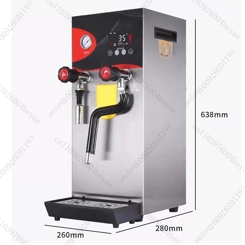 12L آلة الماء المغلي الكهربائية التجارية الحليب Frother البخار الماء المغلي آلة مزدوجة الغرض آلة رغوة الحليب