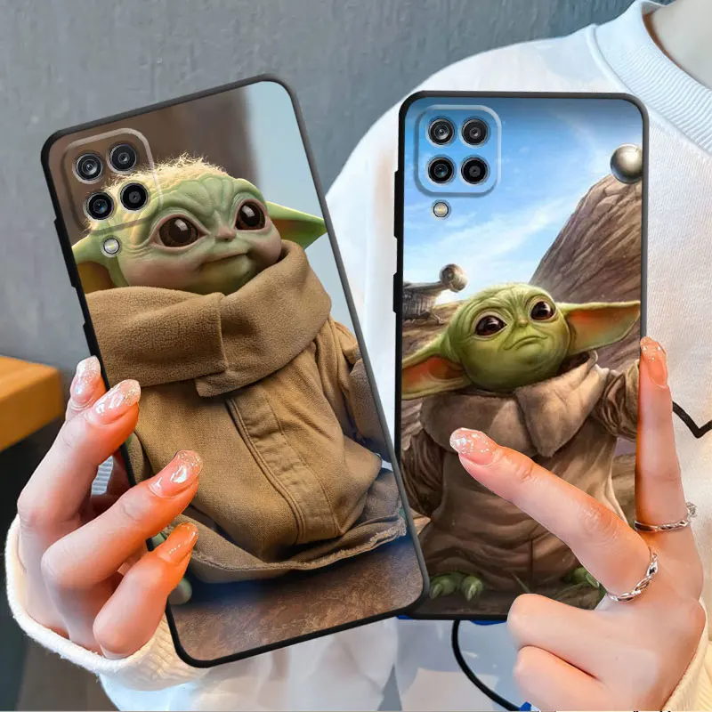 Cartoon Baby Yoda Phone Case For Samsung A52 A53 A54 A50 A71 A72 A73 A33 A34 A50 A50s A13 A14 A21s A23 A24 A32 A42 A51