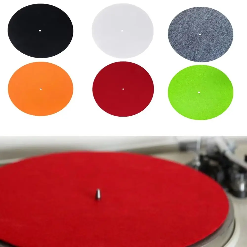 3MM Thick Anti-Static Felt Platter Turntable Mat Anti-Vibration Slipmat Audiophile For LP Vinyl Record Players