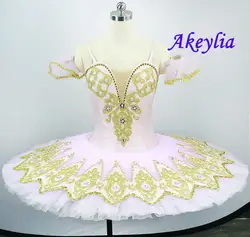 Sleeping beauty Ballet Tutu Pink Professional Ballet Pancake Tutu Dress competition Flower Fairy Performance Ballet Costumes